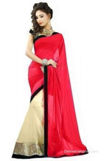 Krishna Ki Leela Embellished Fashion Handloom Net Sari Krishna Ki Leela Embellished Fashion Handloom Net Sari